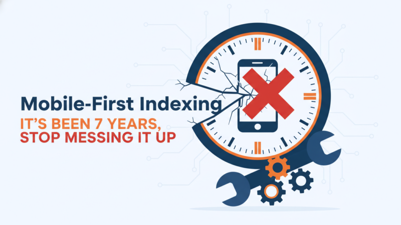 Mobile First Indexing  Its Been 7 Years Stop Messing It Up